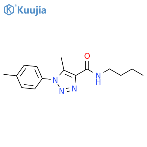N-butyl-5-methyl-1-(4-methylphenyl)-1H-1,2,3-triazole-4-carboxamide structure