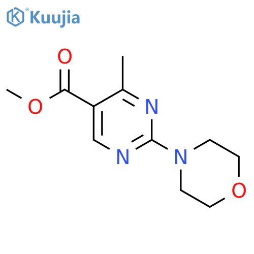 methyl 4-methyl-2-morpholinopyrimidine-5-carboxylate structure