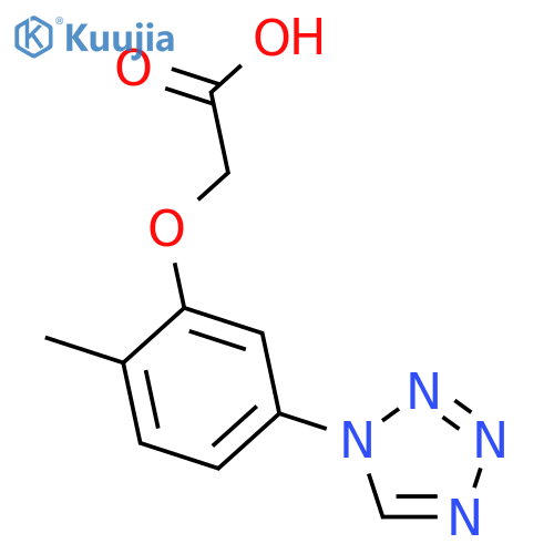 (2-Methyl-5-tetrazol-1-yl-phenoxy)-acetic acid structure