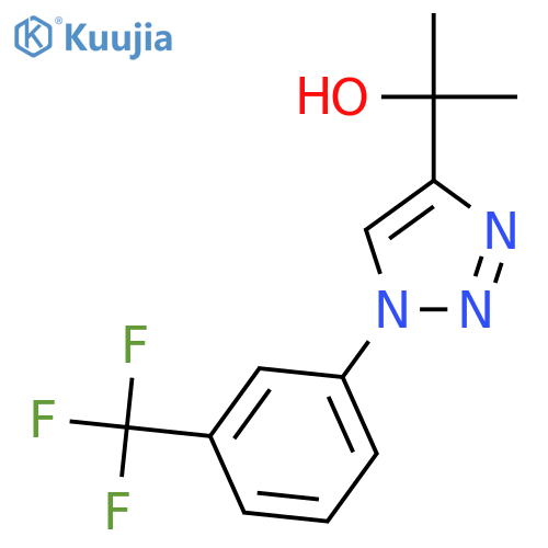 2-[1-(3-Trifluoromethyl-phenyl)-1H-[1,2,3]triazol-4-yl]-propan-2-ol structure