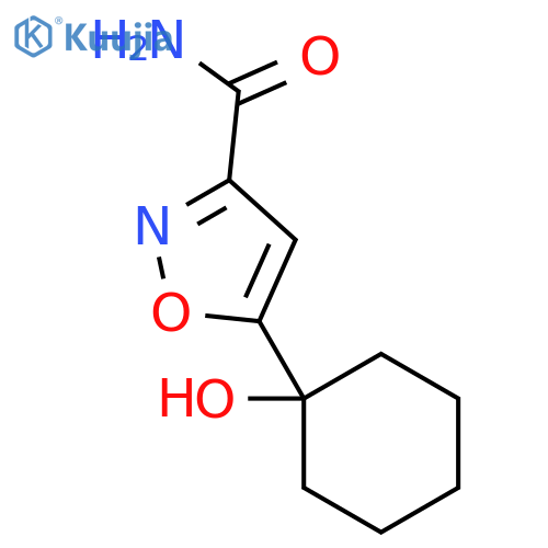 5-(1-Hydroxy-cyclohexyl)-isoxazole-3-carboxylic acid amide structure