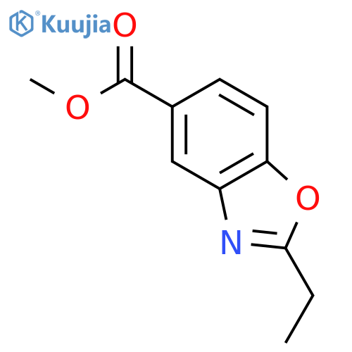 Methyl 2-ethylbenzo[d]oxazole-5-carboxylate structure
