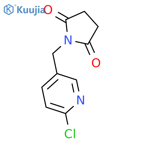 1-(6-Chloropyridin-3-yl)methylpyrrolidine-2,5-dione structure