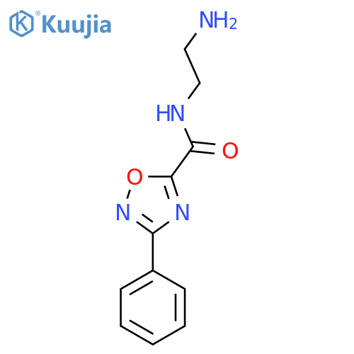 N-(2-Aminoethyl)-3-phenyl-1,2,4-oxadiazole-5-carboxamide structure