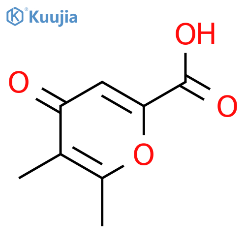 4H-Pyran-2-carboxylicacid, 5,6-dimethyl-4-oxo- structure