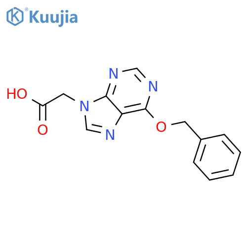 9H-Purine-9-acetic acid, 6-(phenylmethoxy)- structure