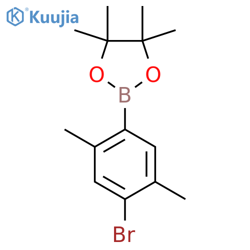 2-(4-Bromo-2,5-dimethylphenyl)-4,4,5,5-tetramethyl-1,3,2-dioxaborolane structure