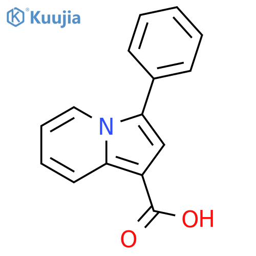 1-Indolizinecarboxylic acid, 3-phenyl- structure