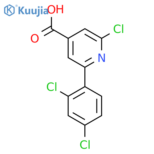 2-Chloro-6-(2,4-dichlorophenyl)isonicotinic acid structure