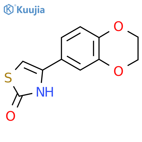 4-(2,3-Dihydro-1,4-benzodioxin-6-yl)-2,3-dihydro-1,3-thiazol-2-one structure