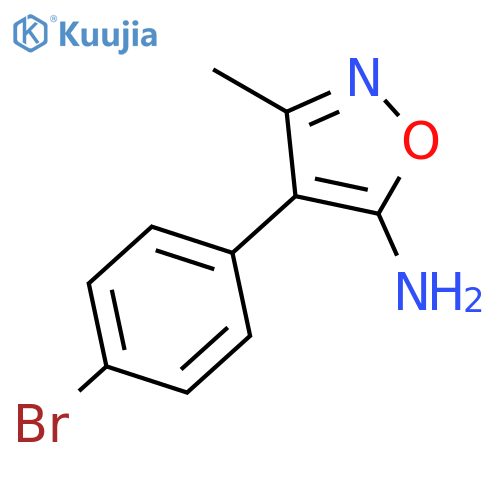 4-(4-bromophenyl)-3-methyl-1,2-oxazol-5-amine structure