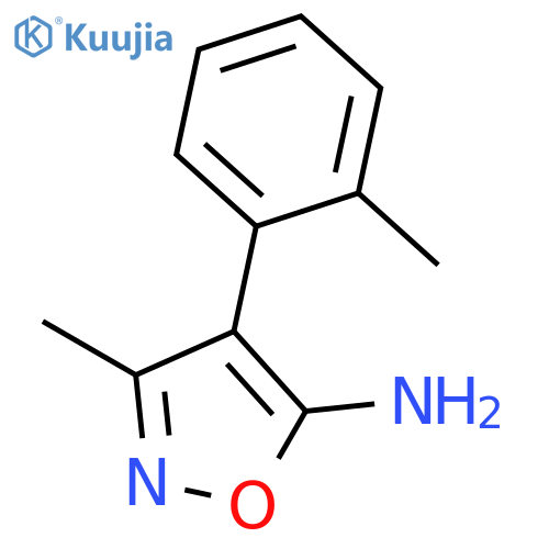 3-methyl-4-(2-methylphenyl)-1,2-oxazol-5-amine structure