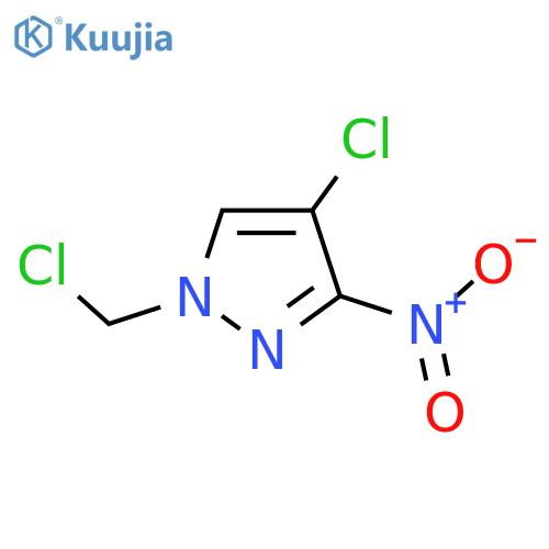 4-Chloro-1-(chloromethyl)-3-nitro-1H-pyrazole structure