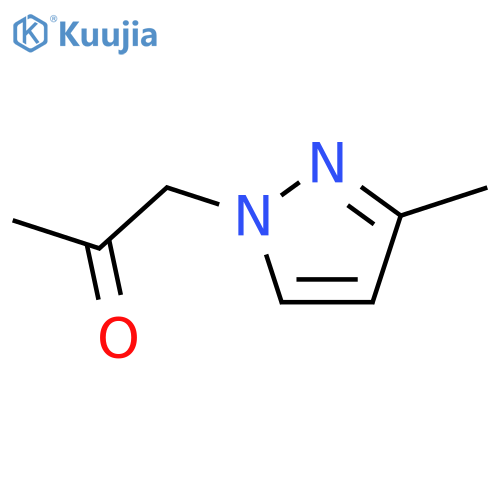 1-(3-methyl-1H-pyrazol-1-yl)acetone structure