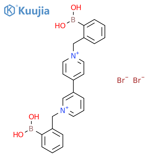 3,4'-Bipyridinium, 1,1'-bis[(2-boronophenyl)methyl]-, bromide (1:2) structure