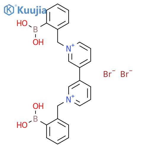 3,3'-Bipyridinium, 1,1'-bis[(2-boronophenyl)methyl]-, bromide (1:2) structure