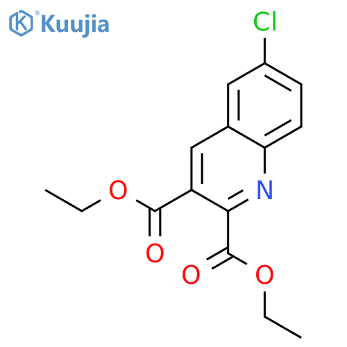 6-Chloroquinoline-2,3-dicarboxylic Acid Diethyl Ester structure