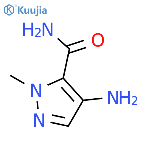4-Amino-1-methyl-1H-pyrazole-5-carboxamide structure