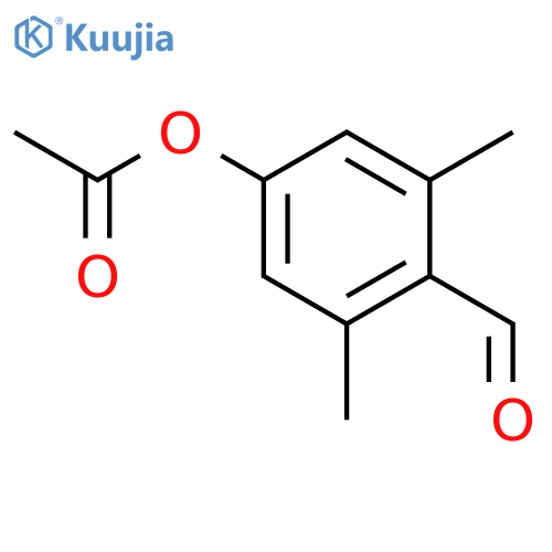 4-Formyl-3,5-dimethylphenyl acetate structure