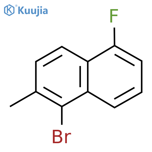 1-Bromo-5-fluoro-2-methylnaphthalene structure