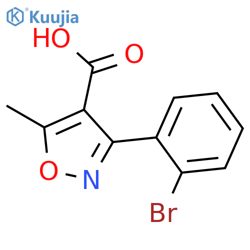 4-Isoxazolecarboxylic acid, 3-(2-bromophenyl)-5-methyl- structure