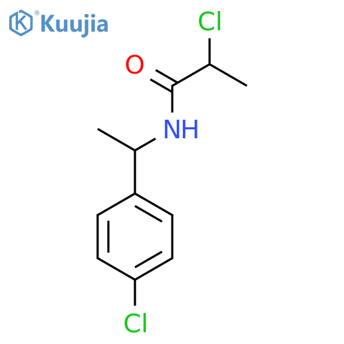 2-Chloro-N-1-(4-chlorophenyl)ethylpropanamide structure