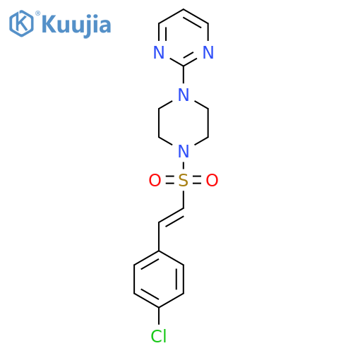 2-{4-[2-(4-Chlorophenyl)ethenesulfonyl]piperazin-1-yl}pyrimidine structure