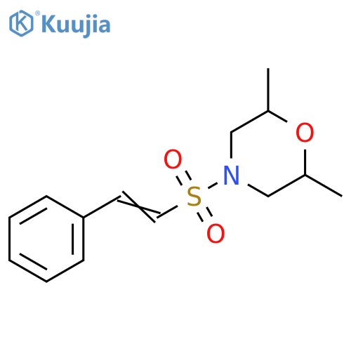 2,6-Dimethyl-4-[(2-phenylethenyl)sulfonyl]morpholine structure