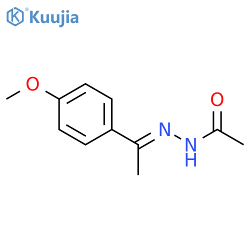 Acetic acid, [1-(4-methoxyphenyl)ethylidene]hydrazide structure