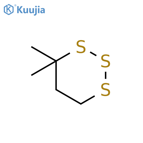 4,4-Dimethyl-1,2,3-trithiane structure