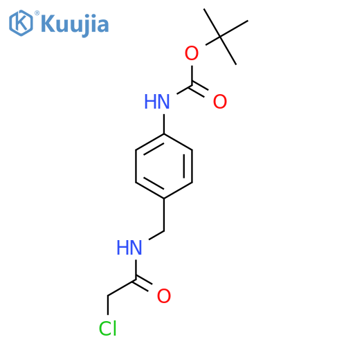 tert-butyl 4-((2-chloroacetamido)methyl)phenylcarbamate structure
