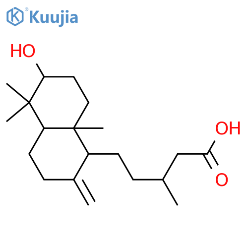 8(17)-Labdene-3,15-diol; (ent-3β,13R)-form, 15-Carboxylic acid structure