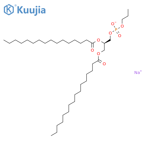 sodium,[(2R)-2,3-di(hexadecanoyloxy)propyl] propyl phosphate structure