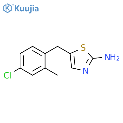 5-(4-Chloro-2-methyl-benzyl)-thiazol-2-ylamine structure