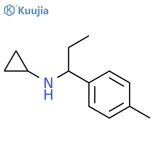 N-1-(4-methylphenyl)propylcyclopropanamine structure