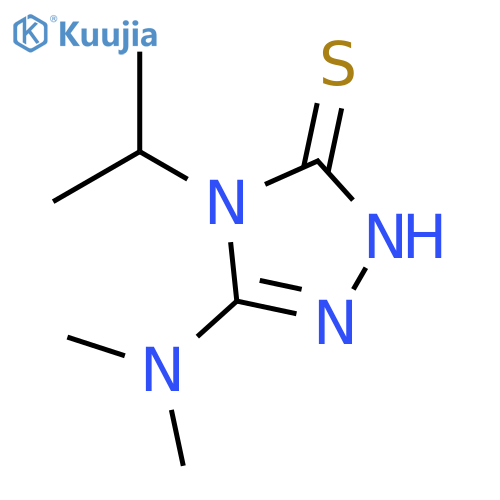 3H-1,2,4-Triazole-3-thione, 5-(dimethylamino)-2,4-dihydro-4-(1-methylethyl)- structure