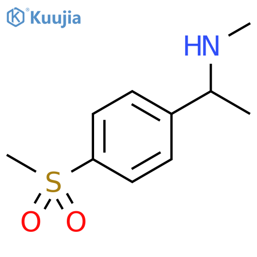 Benzenemethanamine, N,α-dimethyl-4-(methylsulfonyl)- structure