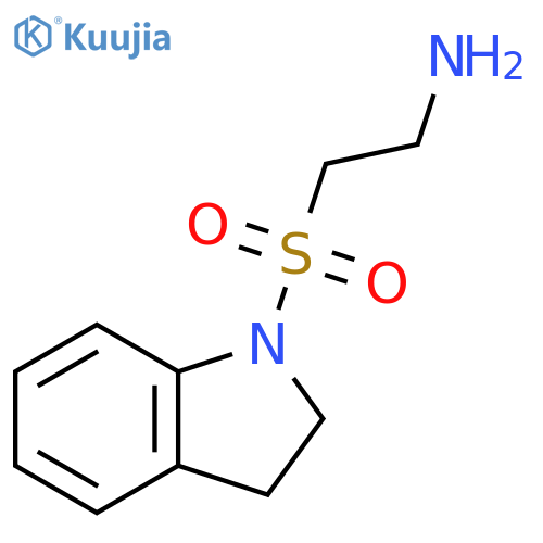 2-(2,3-dihydro-1H-indole-1-sulfonyl)ethan-1-amine structure