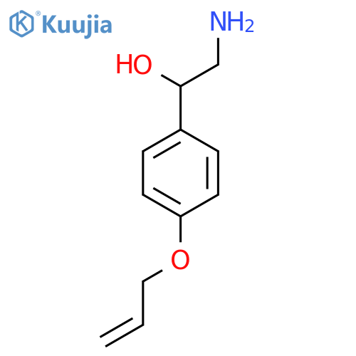 2-amino-1-4-(prop-2-en-1-yloxy)phenylethan-1-ol structure