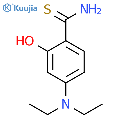 Benzenecarbothioamide, 4-(diethylamino)-2-hydroxy- structure