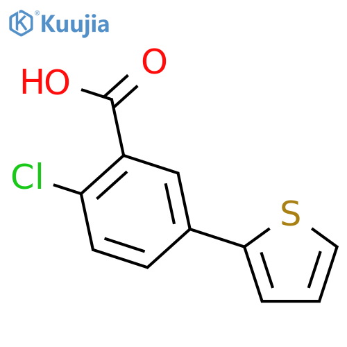 2-Chloro-5-(thiophen-2-yl)benzoic acid structure
