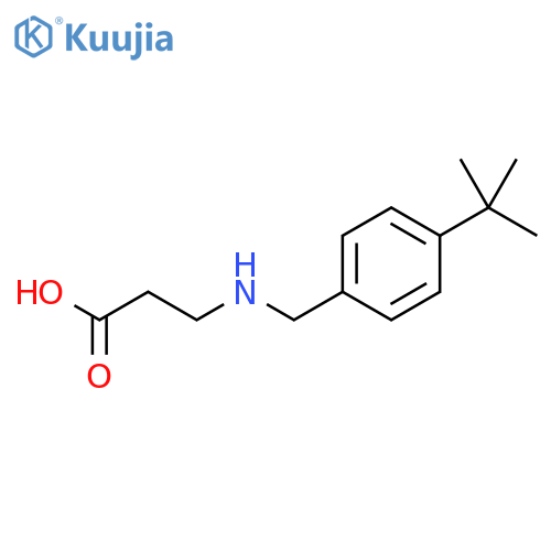 β-Alanine, N-[[4-(1,1-dimethylethyl)phenyl]methyl]- structure