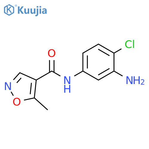 4-Isoxazolecarboxamide, N-(3-amino-4-chlorophenyl)-5-methyl- structure