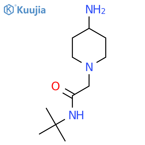 2-(4-Aminopiperidin-1-yl)-N-(tert-butyl)acetamide dihydrochloride structure