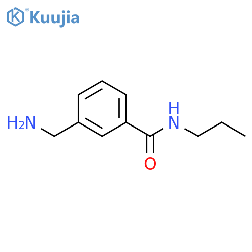 3-(aminomethyl)-N-propylbenzamide structure