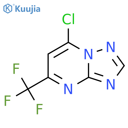 7-chloro-5-(trifluoromethyl)-1,2,4triazolo1,5-apyrimidine structure