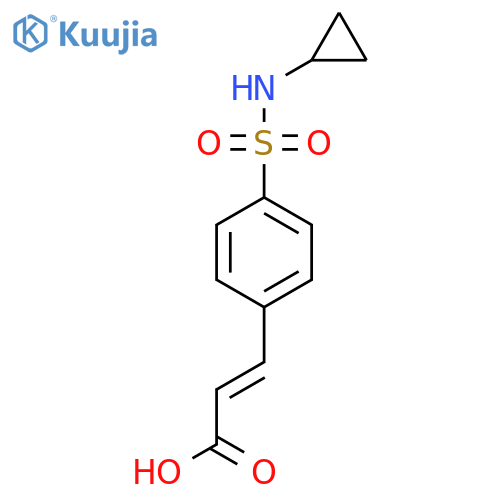 3-4-(Cyclopropylsulfamoyl)PhenylProp-2-Enoic Acid structure