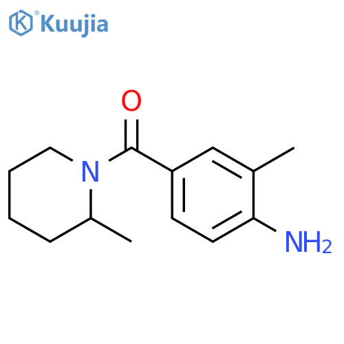 2-methyl-4-(2-methylpiperidine-1-carbonyl)aniline structure