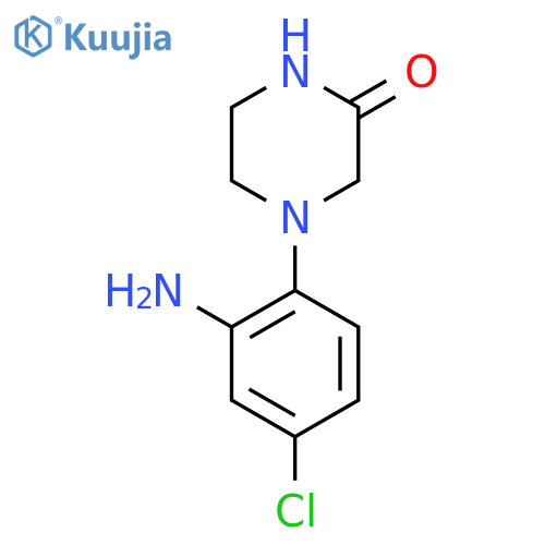 4-(2-Amino-4-chlorophenyl)piperazin-2-one structure
