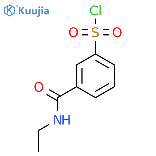 3-(ethylcarbamoyl)benzene-1-sulfonyl chloride structure
